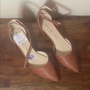 Chinese Laundry Women's Strappy Brown Heels